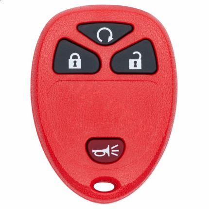 Buick 3+1 button remote control housing red without battery holder