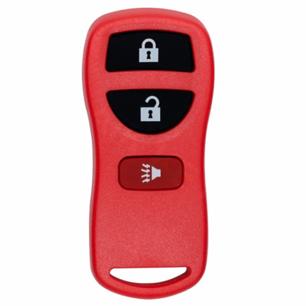 Nissan 2+1 button remote control housing red