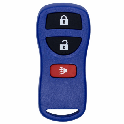 Nissan 2+1 button remote control shell blue